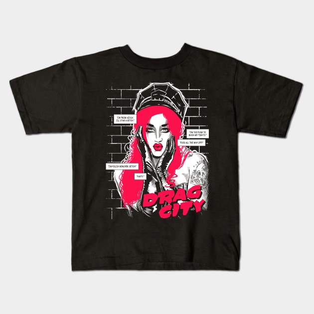 Drag City - Adore Delano Kids T-Shirt by GillesBone